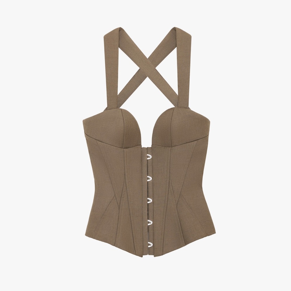 Chic Tan Corset Bra